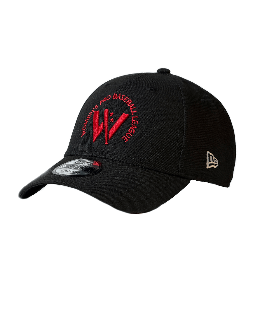 New Era Black 9Forty W Logo Cap – Women's Pro Baseball League New Era Black 9Forty W Logo Cap – Women's Pro Baseball League