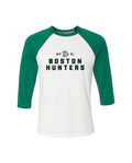 Boston 3/4 Sleeve Baseball T-Shirt - Green/white