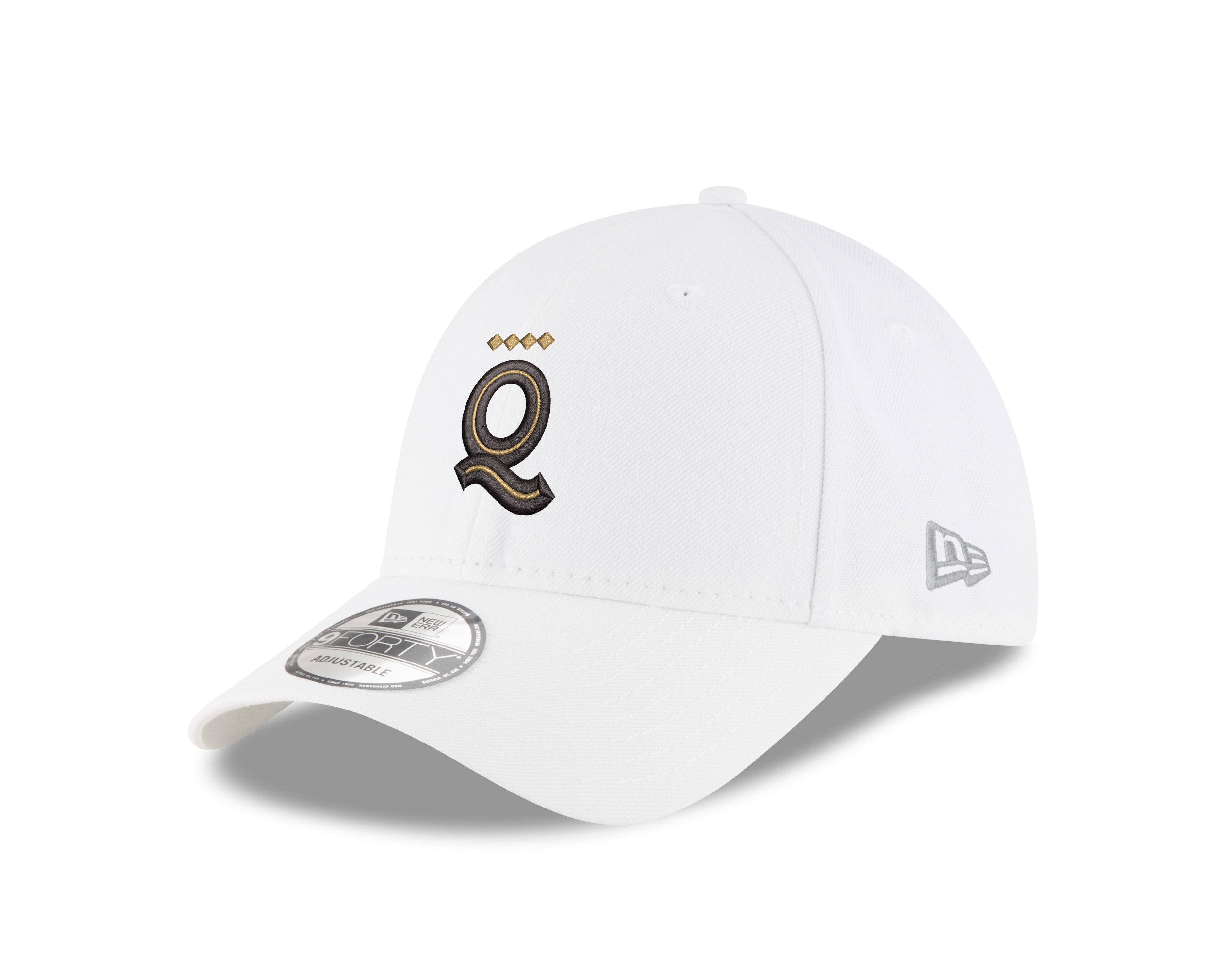 Los Angeles New Era 9FORTY Primary Logo White Cap - Left three-quarter view