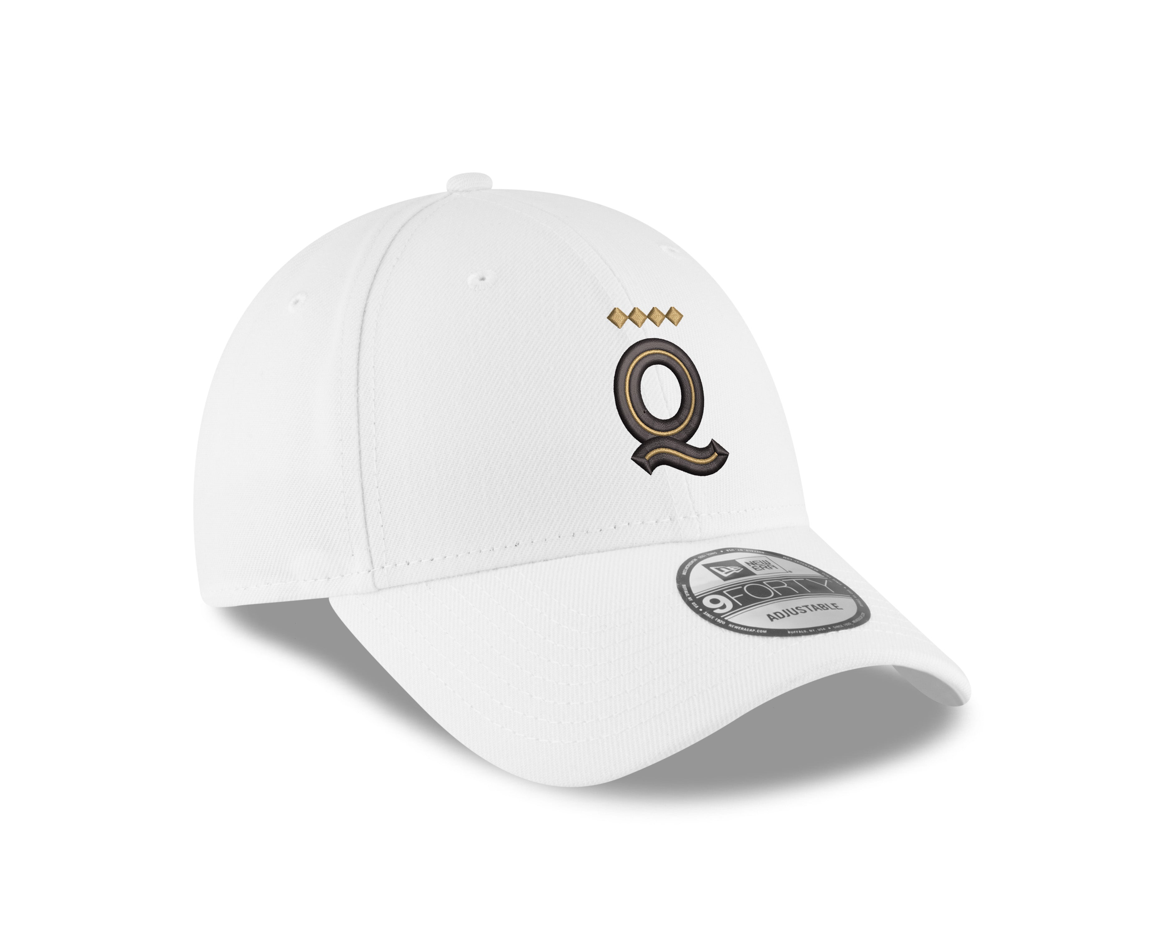 Los Angeles New Era 9FORTY Primary Logo White Cap - Right three-quarter view