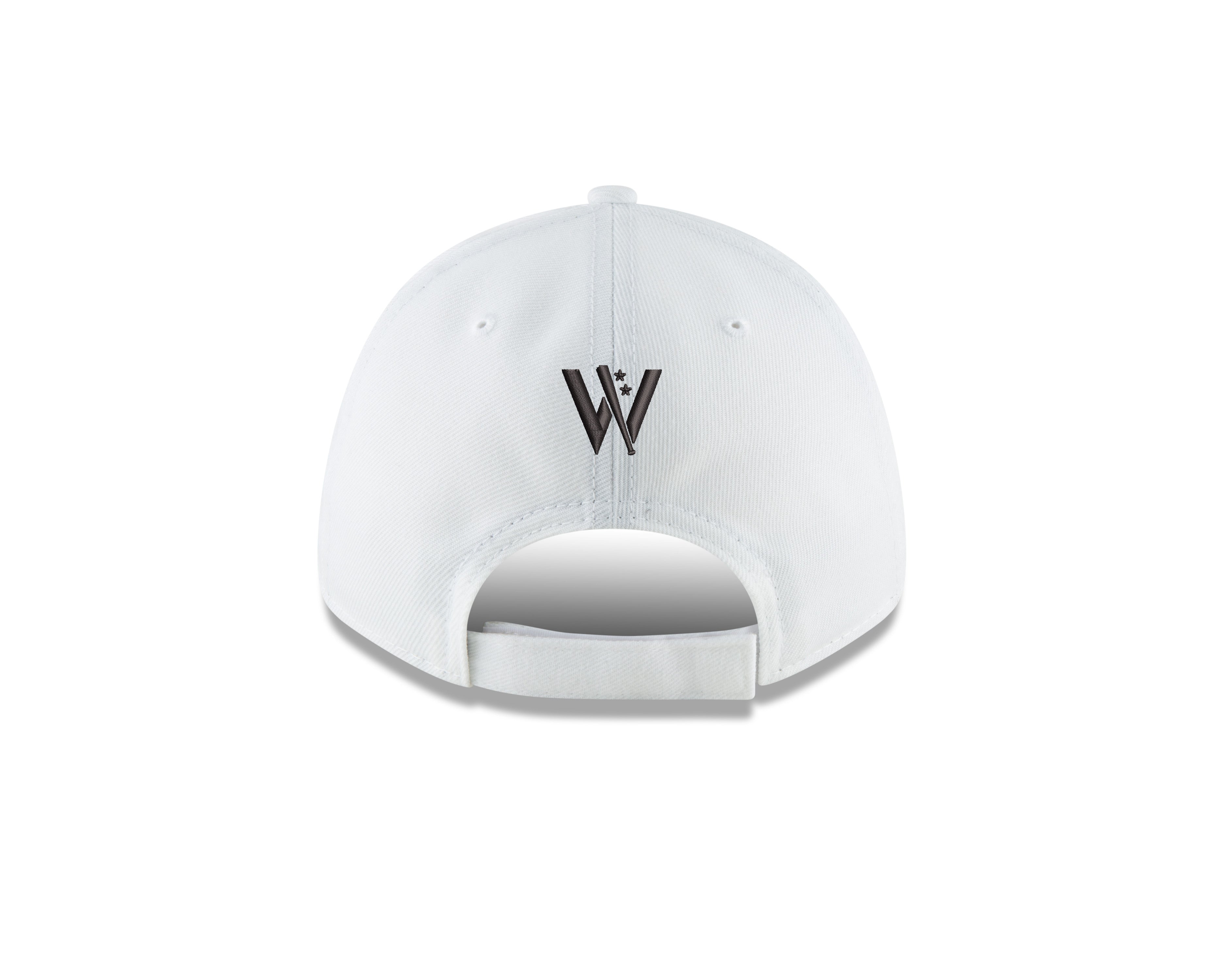 Los Angeles New Era 9FORTY Primary Logo White Cap - Rear