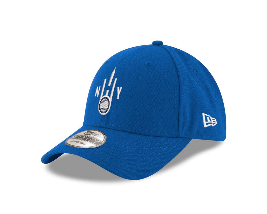New York New Era 9FORTY Primary Logo Blue Cap - Left three-quarter view