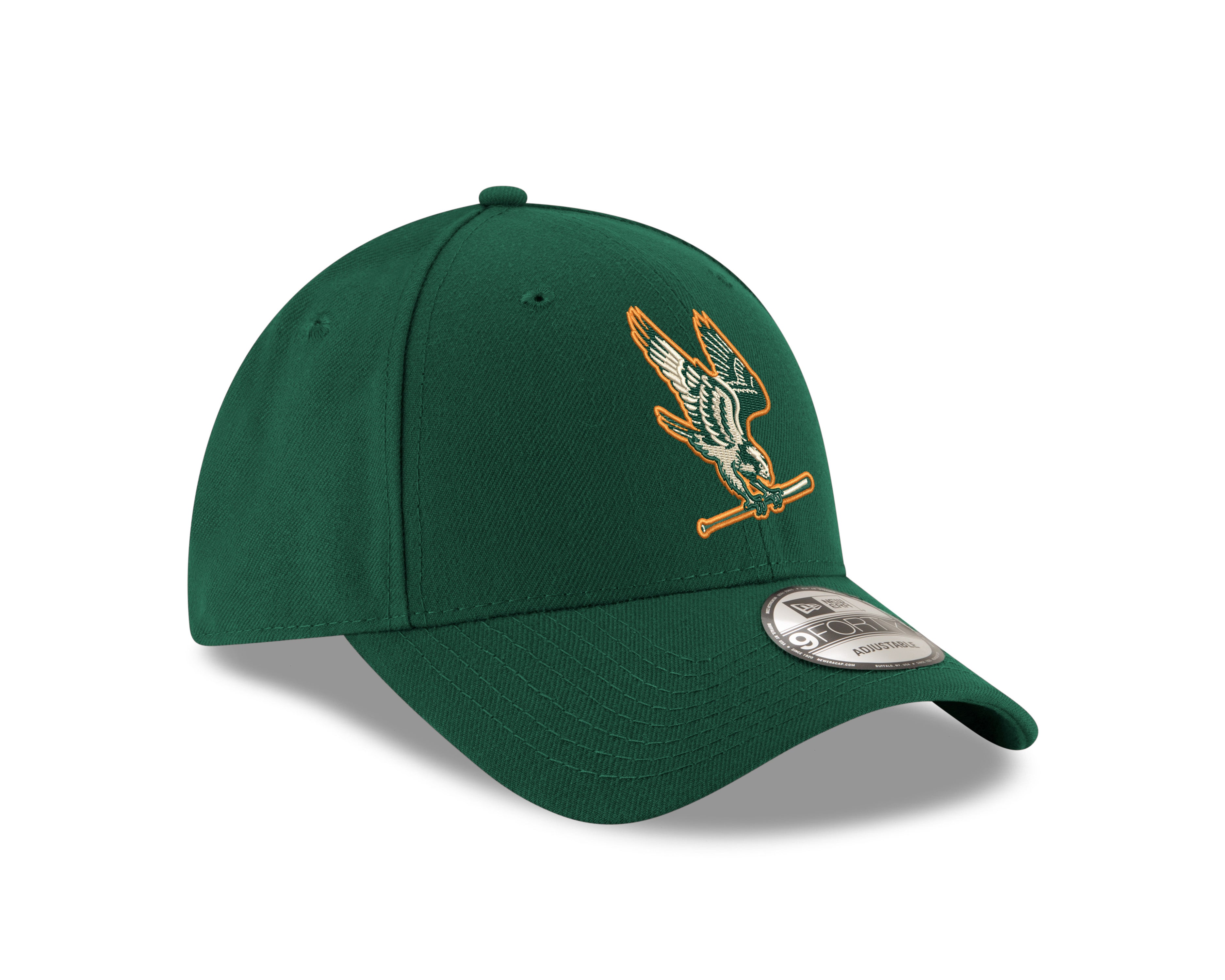 Boston New Era 9FORTY Primary Logo Green Cap - Right three-quarter view