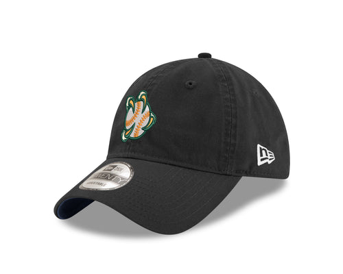 Boston New Era 9TWENTY Secondary Logo Black Cap - Left three-quarter view