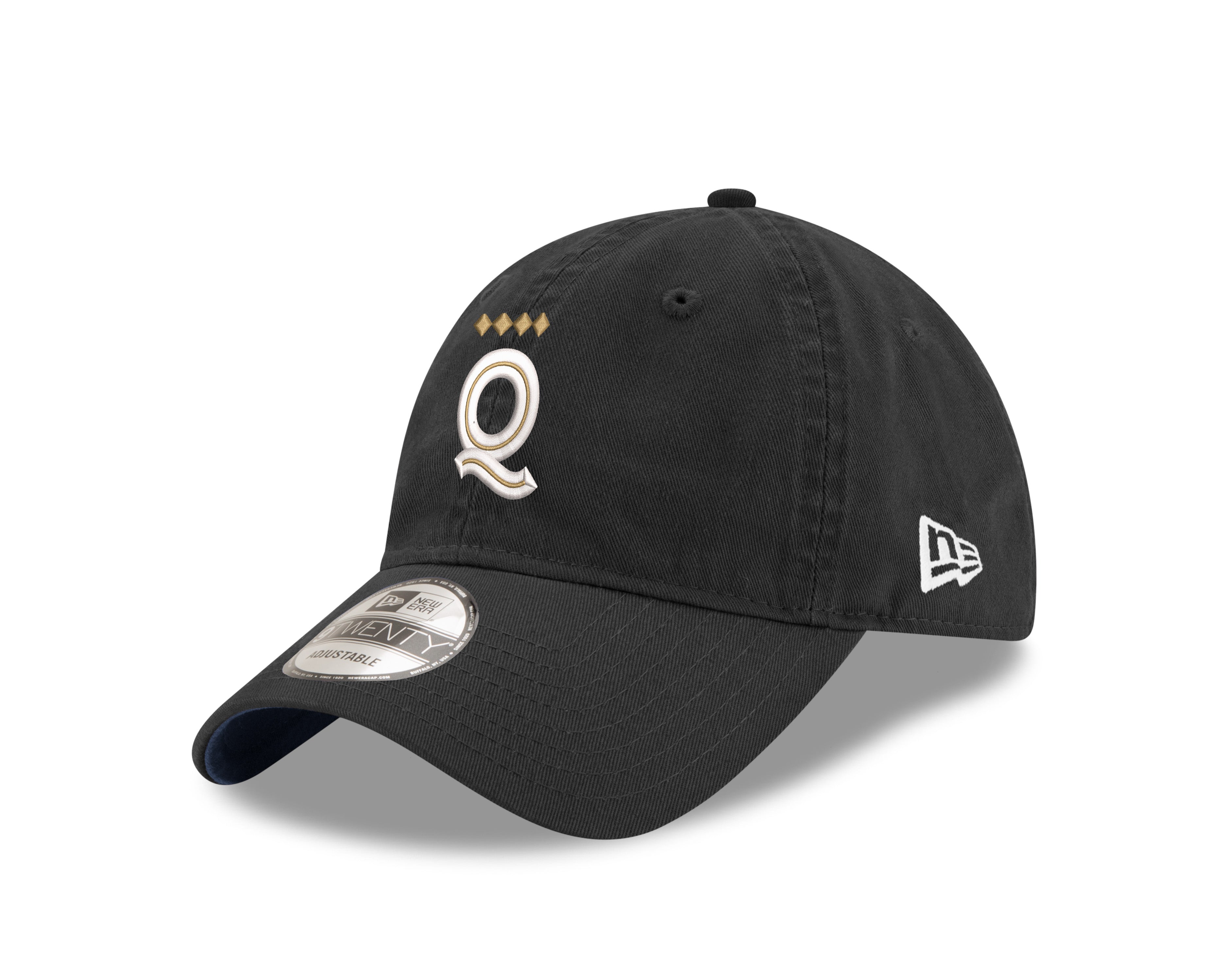 Los Angeles New Era 9TWENTY Secondary Logo Black Cap - Left three-quarter view