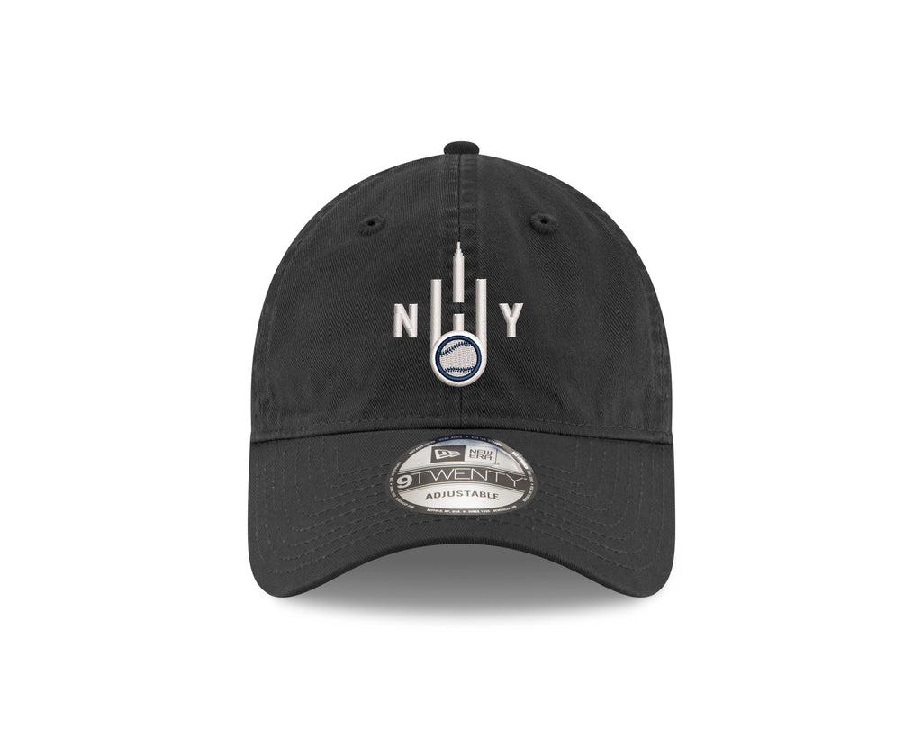 New York New Era 9TWENTY Secondary Logo Black Cap - Front
