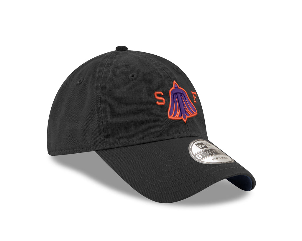 San Francisco New Era 9TWENTY Secondary Logo Black Cap - Right three-quarter view