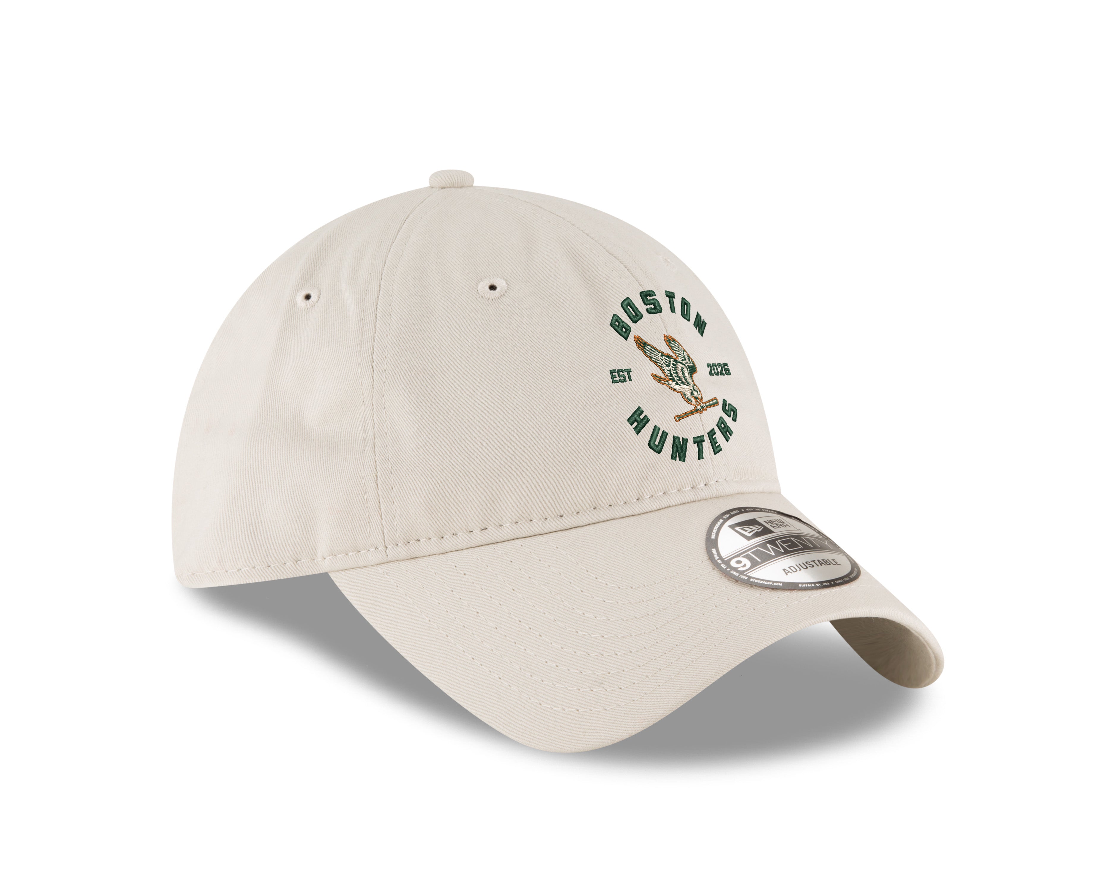 Boston New Era 9TWENTY Roundel Logo Stone Cap - Right three-quarter view