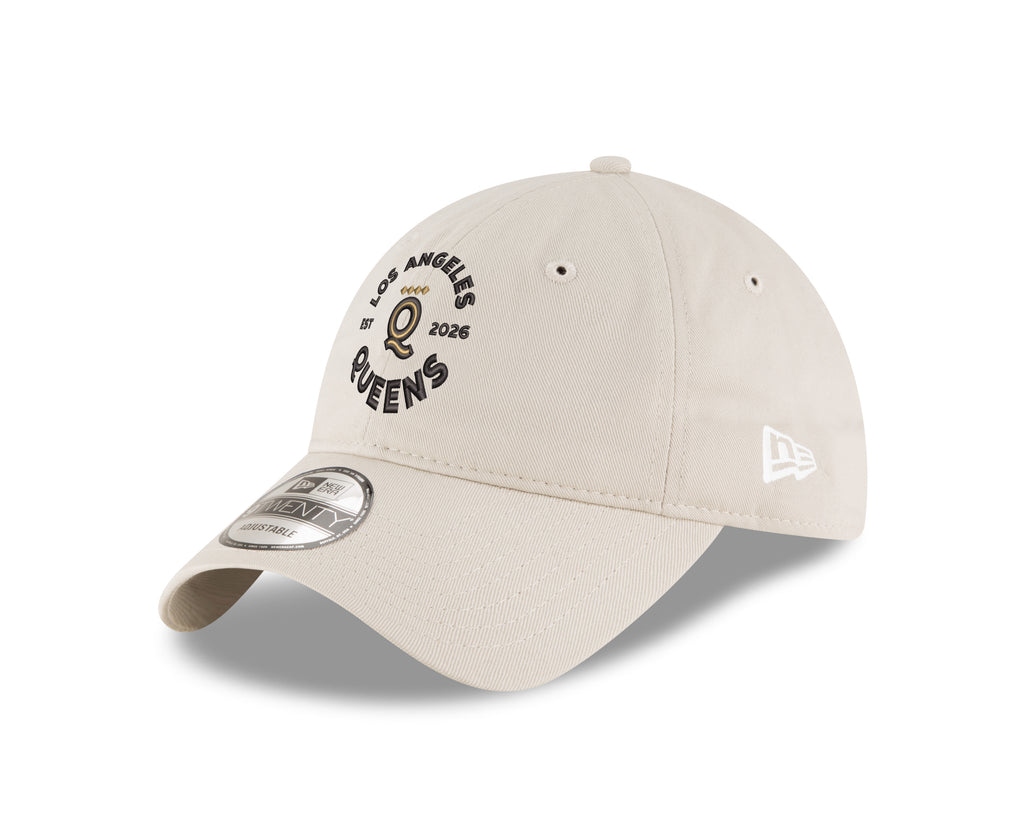 Los Angeles New Era 9TWENTY Roundel Logo Stone Cap - Left three-quarter view