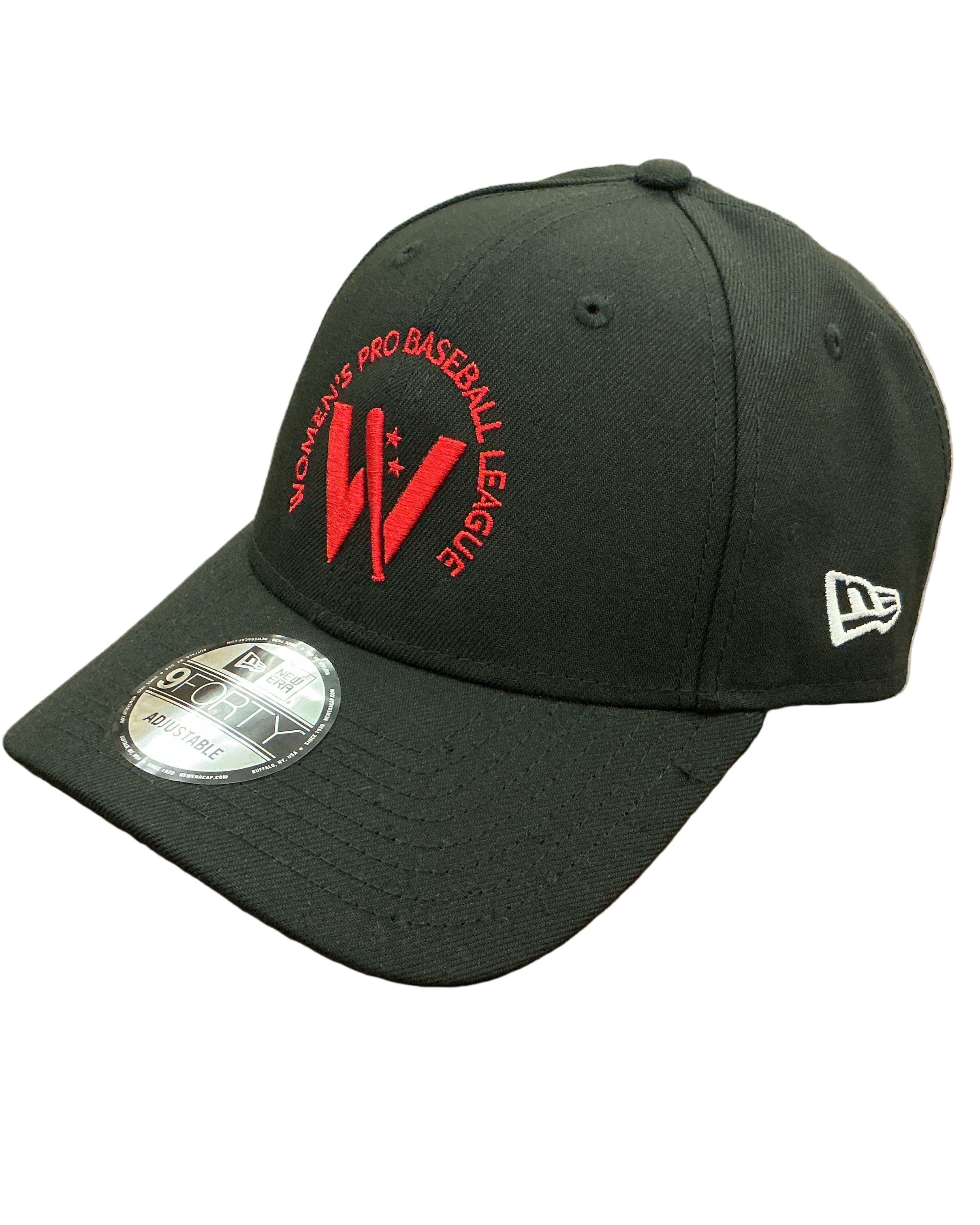 New Era Black 9Forty W Logo Cap