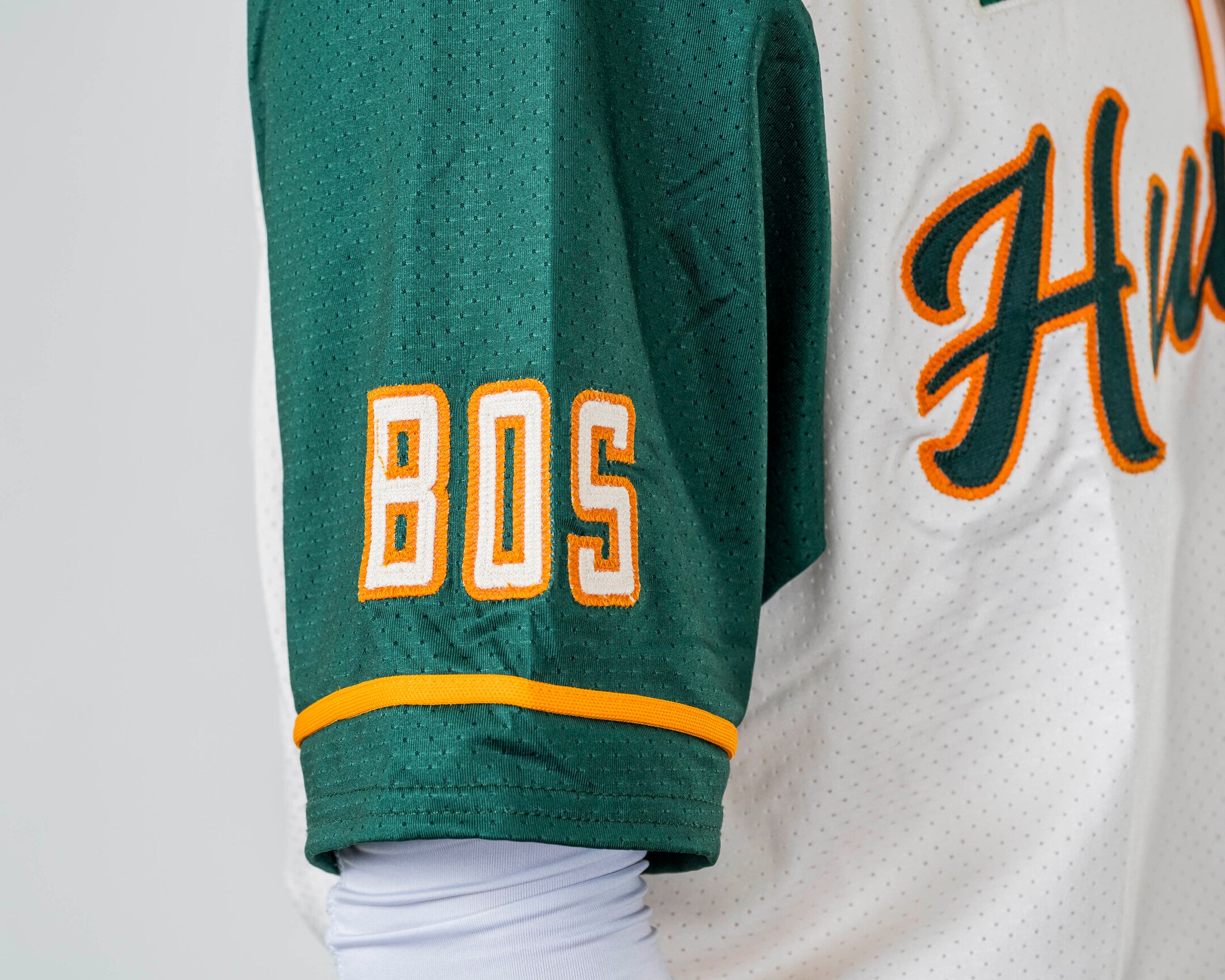 Boston Alli Schroder #16 Official On-Field Full-Button Jersey
