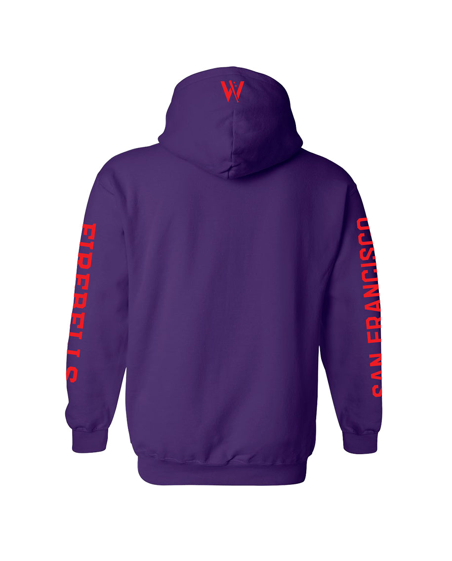 San Francisco Premium Pullover Hoodie - Purple