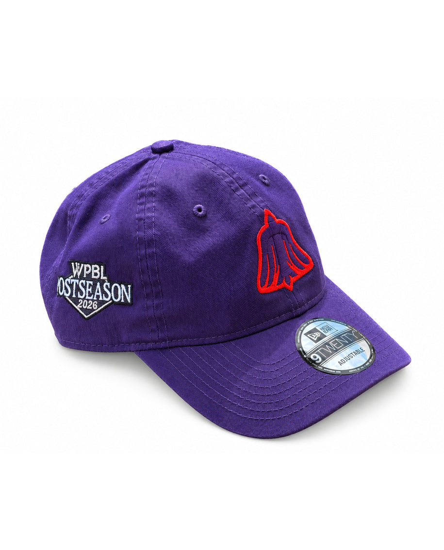 San Francisco Firebells 2026 Postseason New Era 9TWENTY Cap with postseason badge on white background