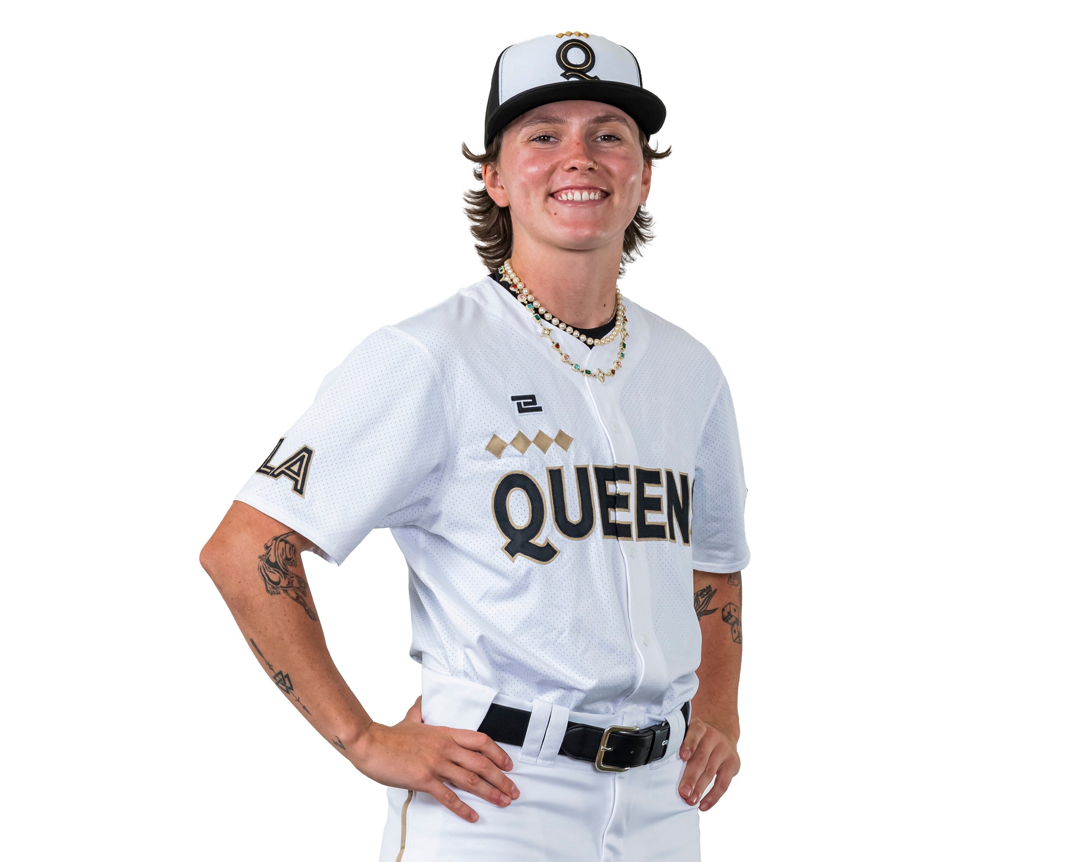Los Angeles Ashton Lansdell #1 Official On-Field Full-Button Jersey