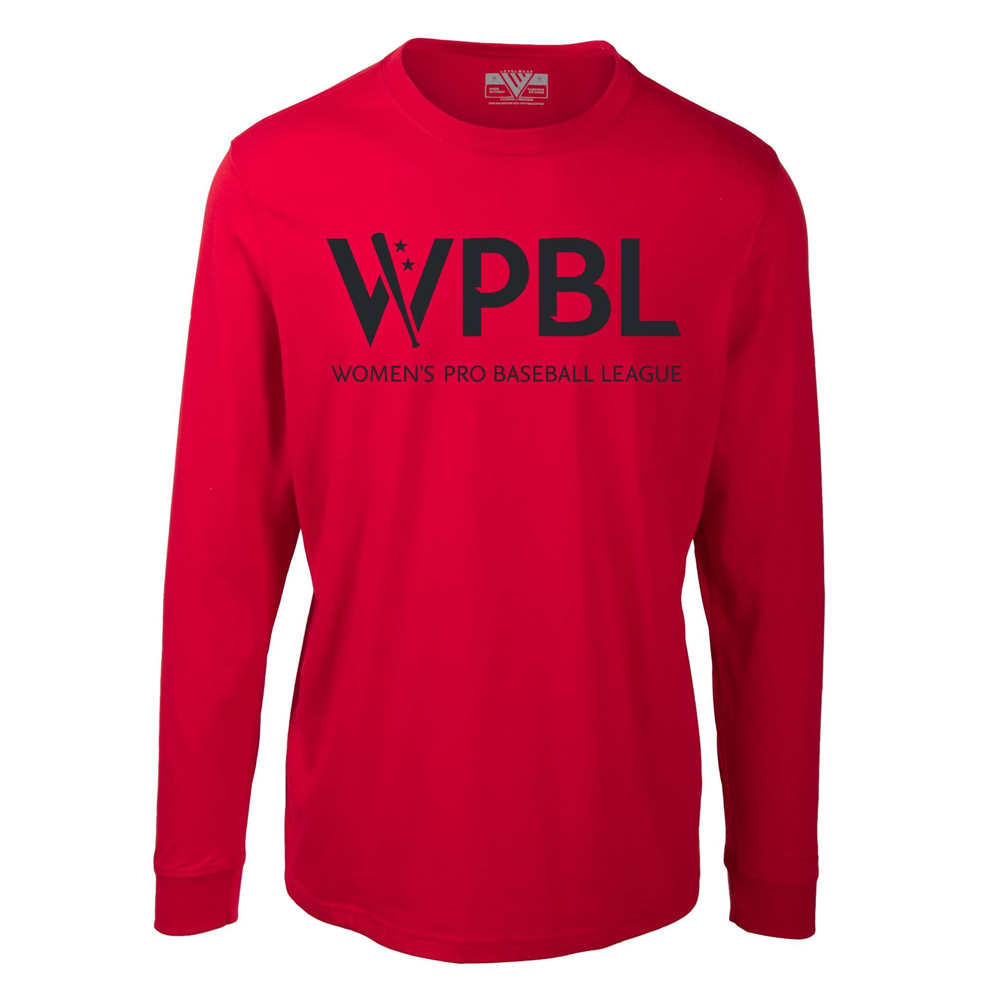 Unisex Levelwear Red WPBL Long Sleeve Shirt