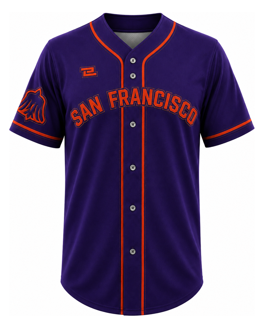 WPBL San Francisco Away Official Full-Button Jersey image 1