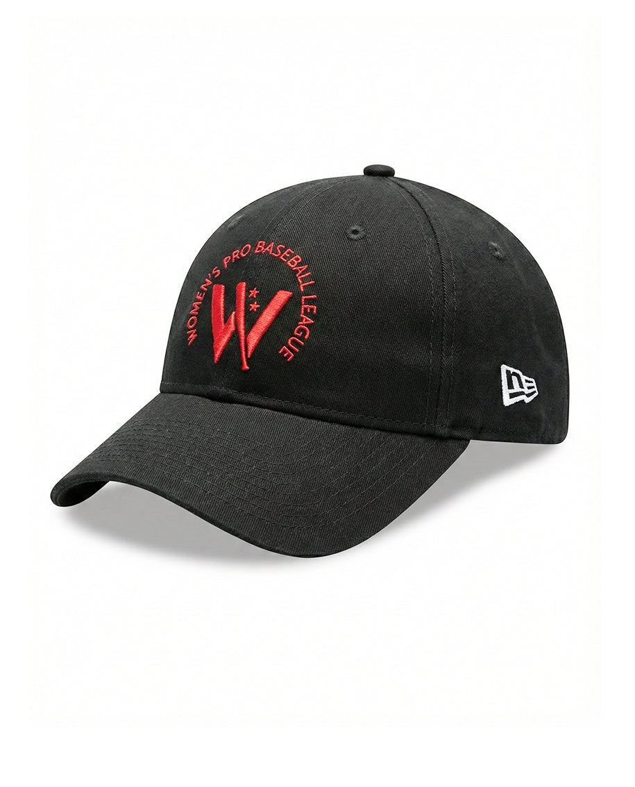 New Era Red W Logo Black 9TWENTY Cap