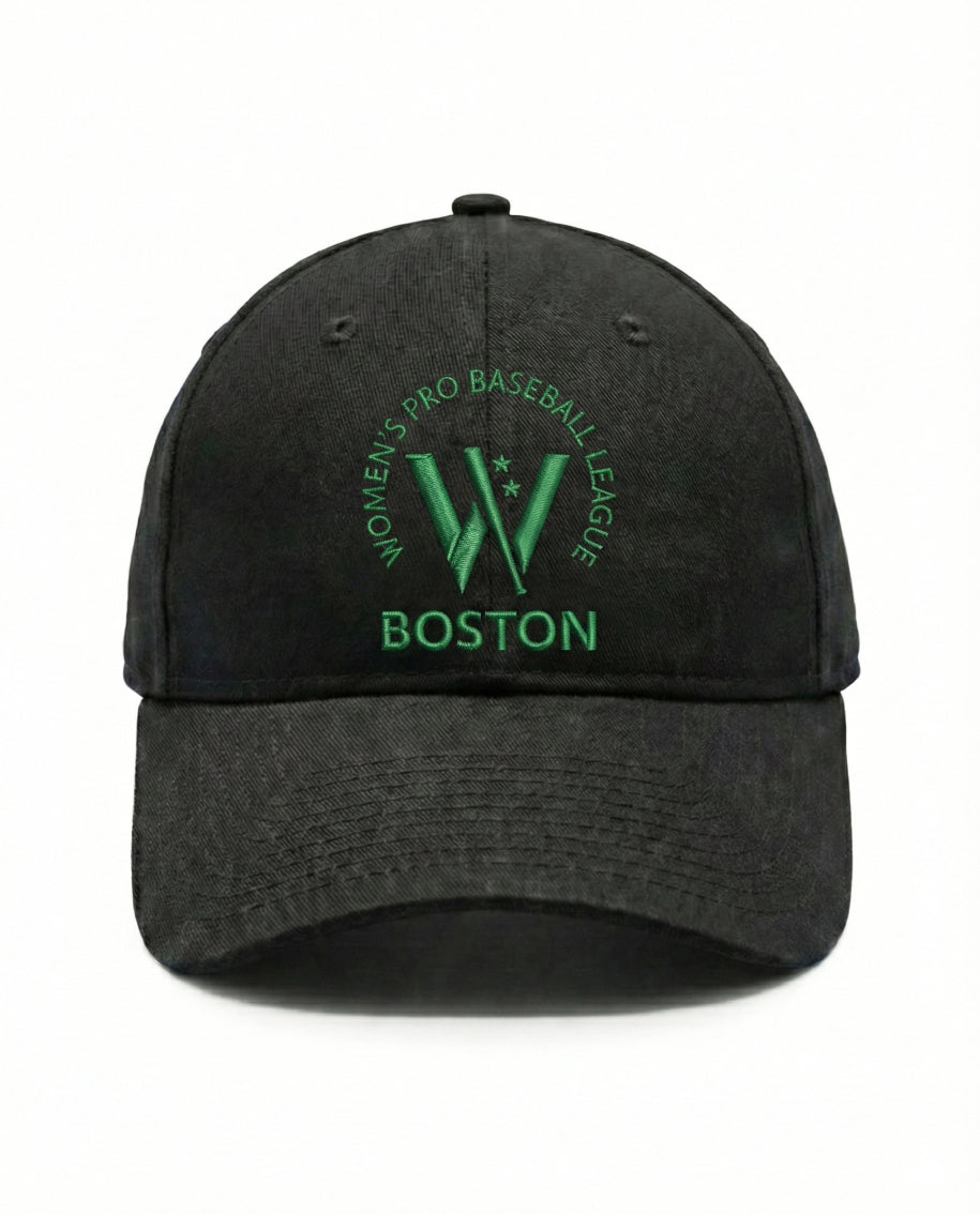 New Era Black 9Forty W Logo Cap – Women's Pro Baseball League