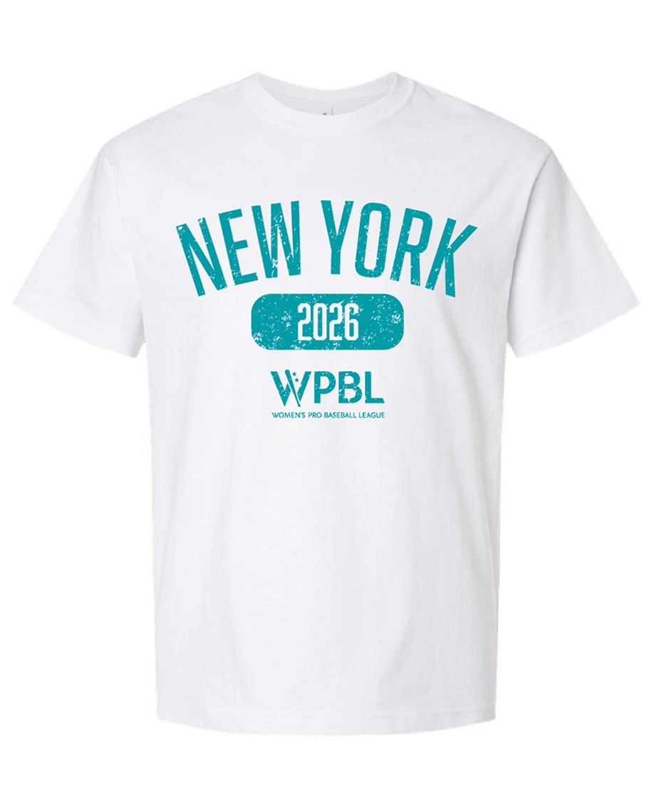 WPBL New York 2026 Vintage Shirt - White