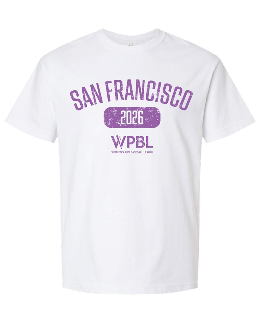 WPBL San Francisco 2026 Vintage Shirt - White