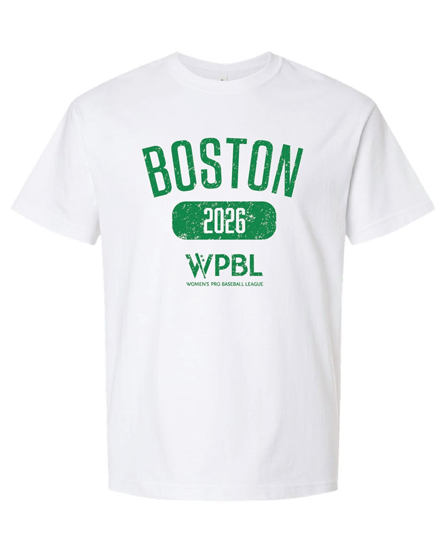 WPBL Boston 2026 Vintage Shirt - White