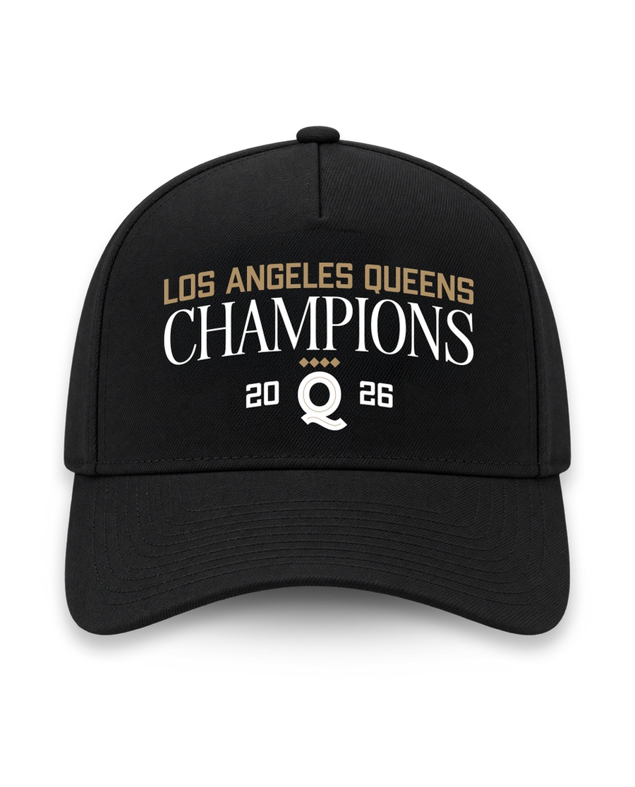 Los Angeles Queens 2026 WPBL Champions Cap, black