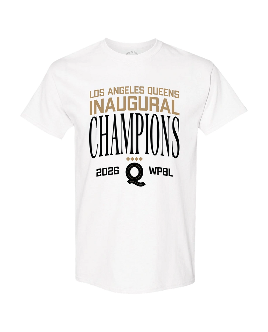 Los Angeles Queens 2026 WPBL Champions T-Shirt, white