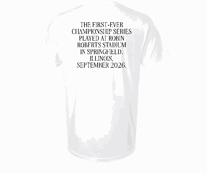 White WPBL 2026 Championship T-shirt, back, supplier digital proof