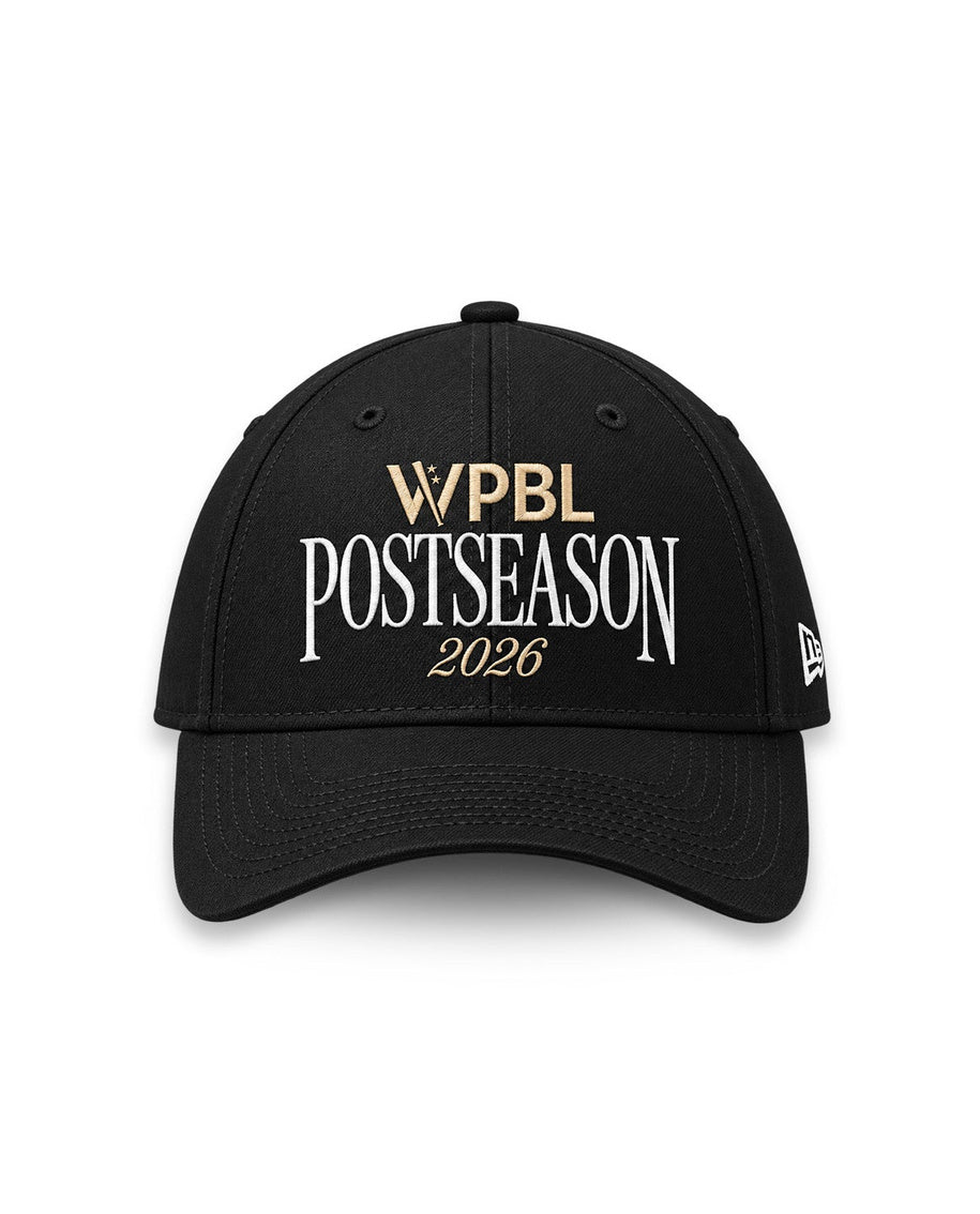 WPBL 2026 Postseason New Era 9TWENTY Black Cap - front view