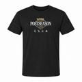 Front studio mockup — black WPBL Postseason 2026 logo T-shirt