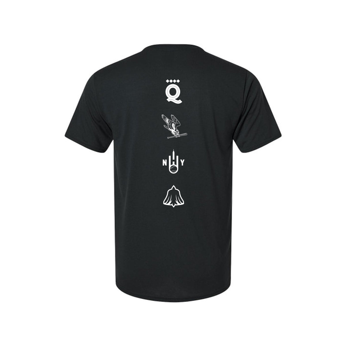 WPBL 2026 Postseason Front-and-Back T-Shirt - Black - back view